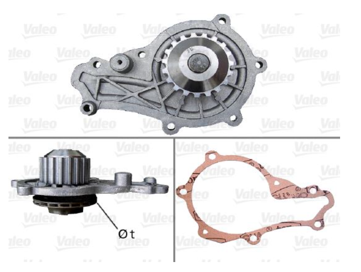 Valeo 506715 Devırdaım Su Pompası 206 207 307 308 407 Partner / C2 C3 C4 Berlıngo / Cmax Fıesta Focus Fusıon / M