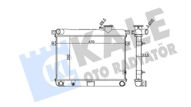 Kale Oto Su Radyatörü Fiat Doğan Şahin Kartal M131 1.6 Mekanik 2 Sıra Alüminyum Plastik