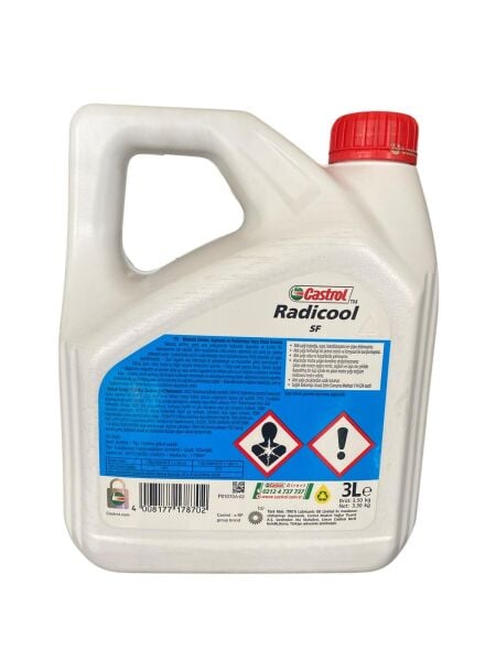 Castrol Radicool SF Kırmızı Antifriz 3L Uzun Süreli Kullanım ve Yüksek Performans