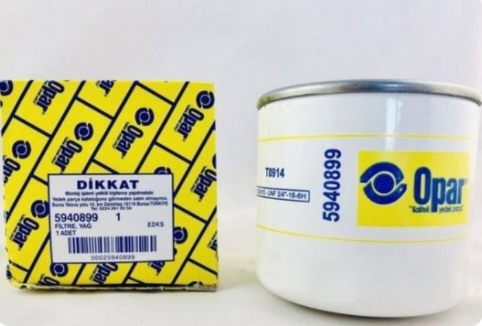 5940899 Opar Yağ Filtresi M131 1600  Dks 5940899