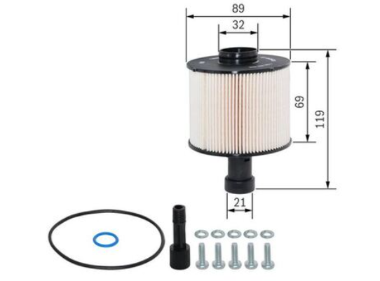 164000797R  Bosch  F026402825  MAZOT FILTRESI DOKKER LODY LOGAN II CAPTUR SANDERO II CLIO IV 1.5DCI