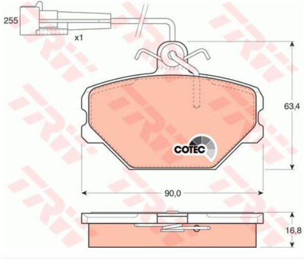 Trw Gdb833 On Fren Balatasi Tempra 1.6 Tipo 1.4 1.6 (Fisli) 5892330