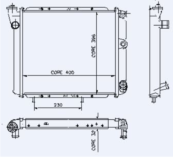 Kale Radyatör 2 Sıra Alümınyum Petek RENAULT 9 7700759195 7702247462 Gold